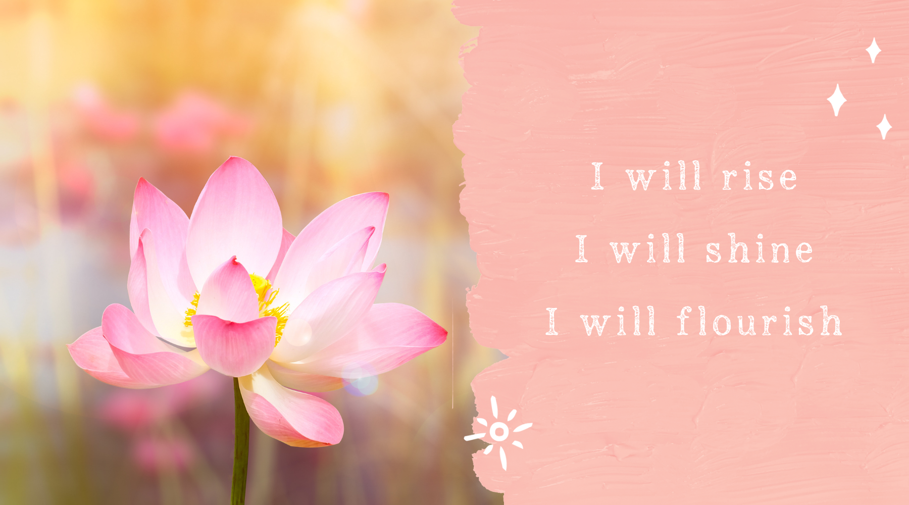 🌸 I will rise • I will shine • I will flourish
