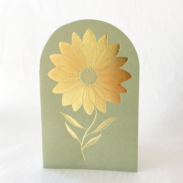 Greeting Card- Sunflower on Green Fields