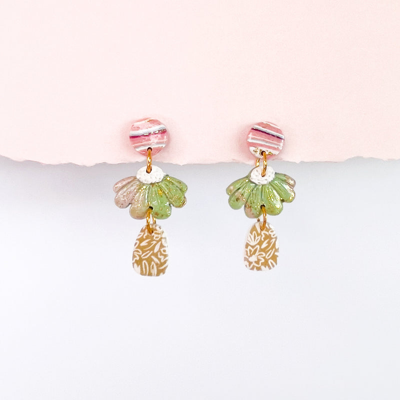 Handmade Earrings- Vintage Blooms