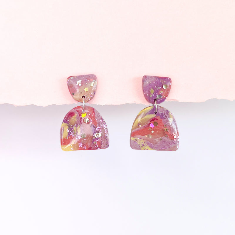 Handmade Earrings- Sunset Drops