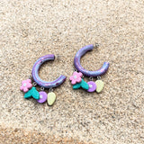 Handmade Earrings- Charmed Hoops