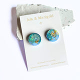 Statement Studs- Sea Green