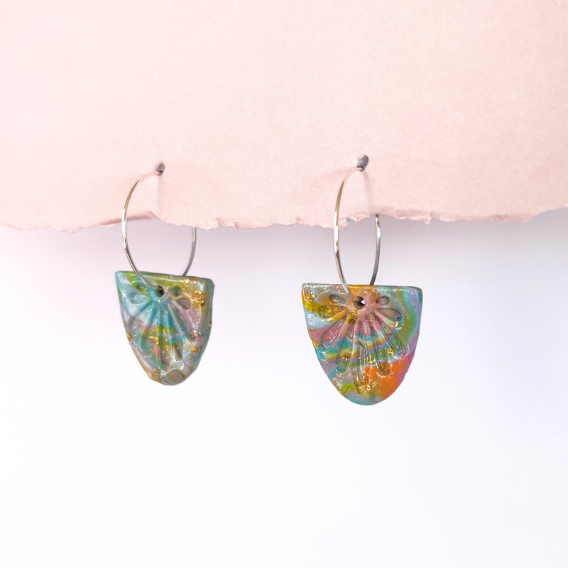 Handmade Earrings- Rainbow Arch
