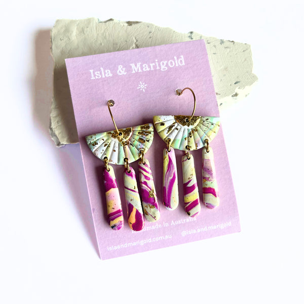 Handmade Polymer Clay Earrings- Cairo