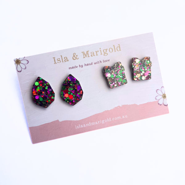 Christmas Stud Set Gift Gemstone