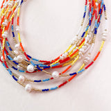 Necklace- Primary with Pearls