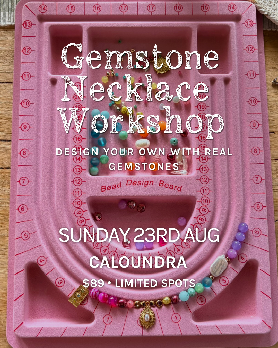23rd Aug | Caloundra | Gemstone Necklace Workshop