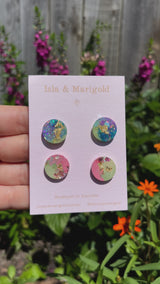 Set of Two Studs- Aurora & Life is Peachy