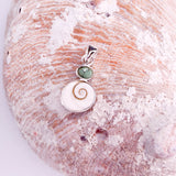 Shiva Shell & Turquoise Pendant