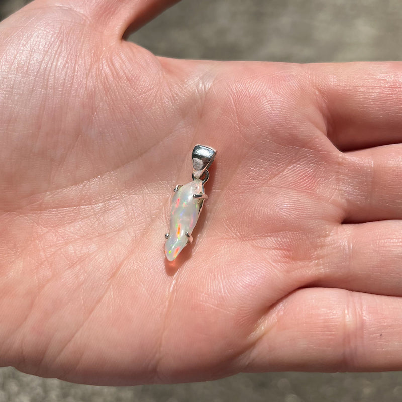 Flashy Ethiopian Opal Pendant 4