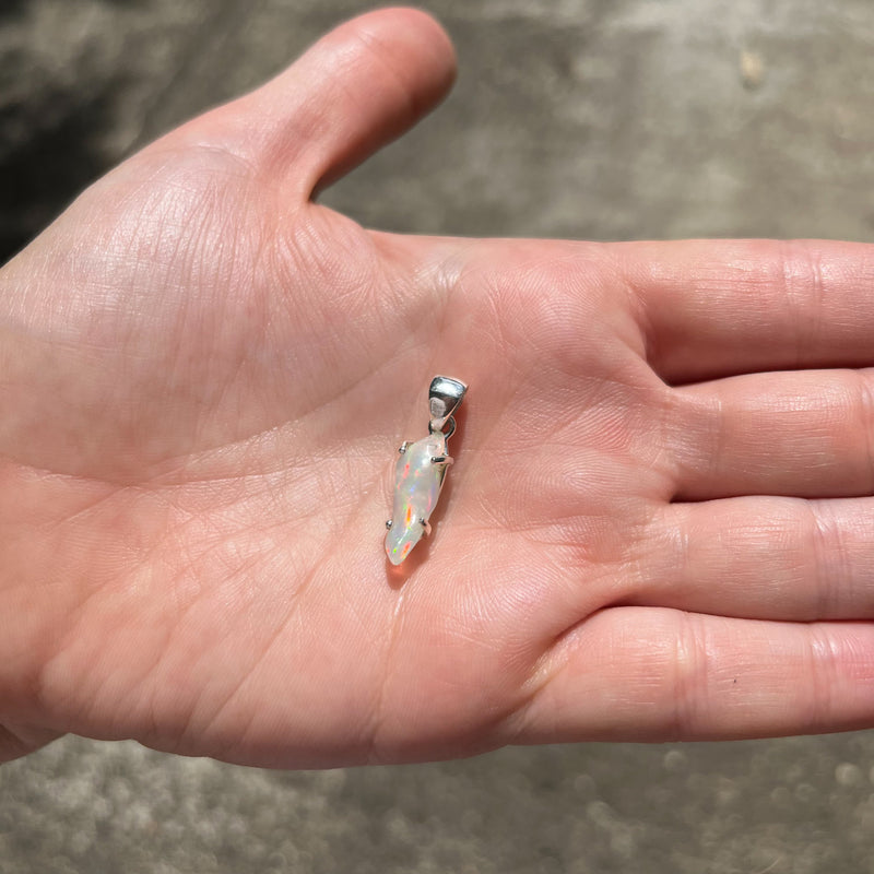 Flashy Ethiopian Opal Pendant 4